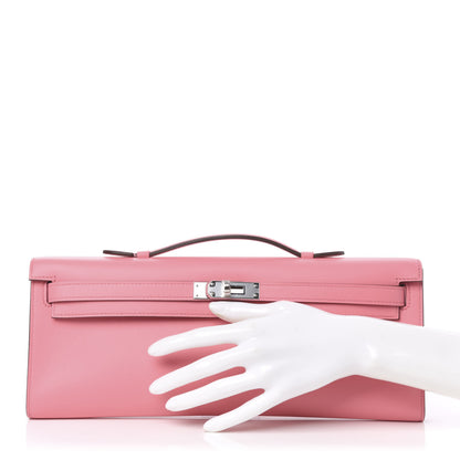 Hermes Swift Kelly Cut Clutch Pochette Rose D'Ete 2 of 11