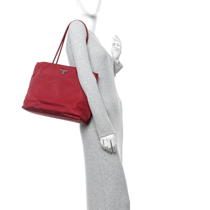 Prada Tessuto Nylon Tote Red 2 of 9