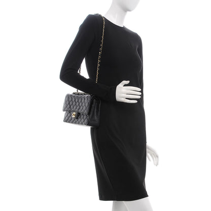 Chanel Caviar Quilted Medium Double Flap Black 2 of 8