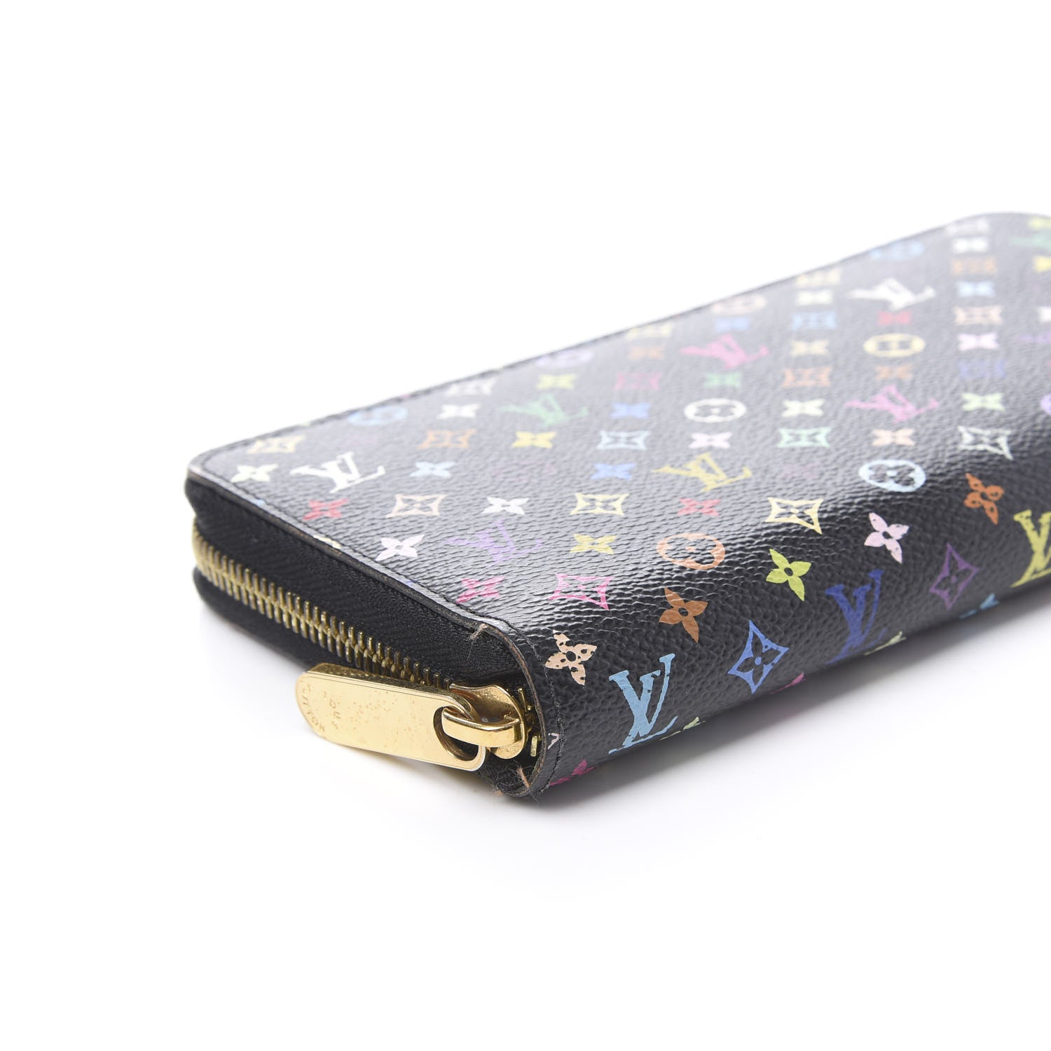 Louis Vuitton Monogram Multicolor Zippy Wallet Black Pistachio 8 of 10