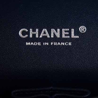 Chanel Patent Quilted Maxi Double Flap Navy Blue 8 of 9