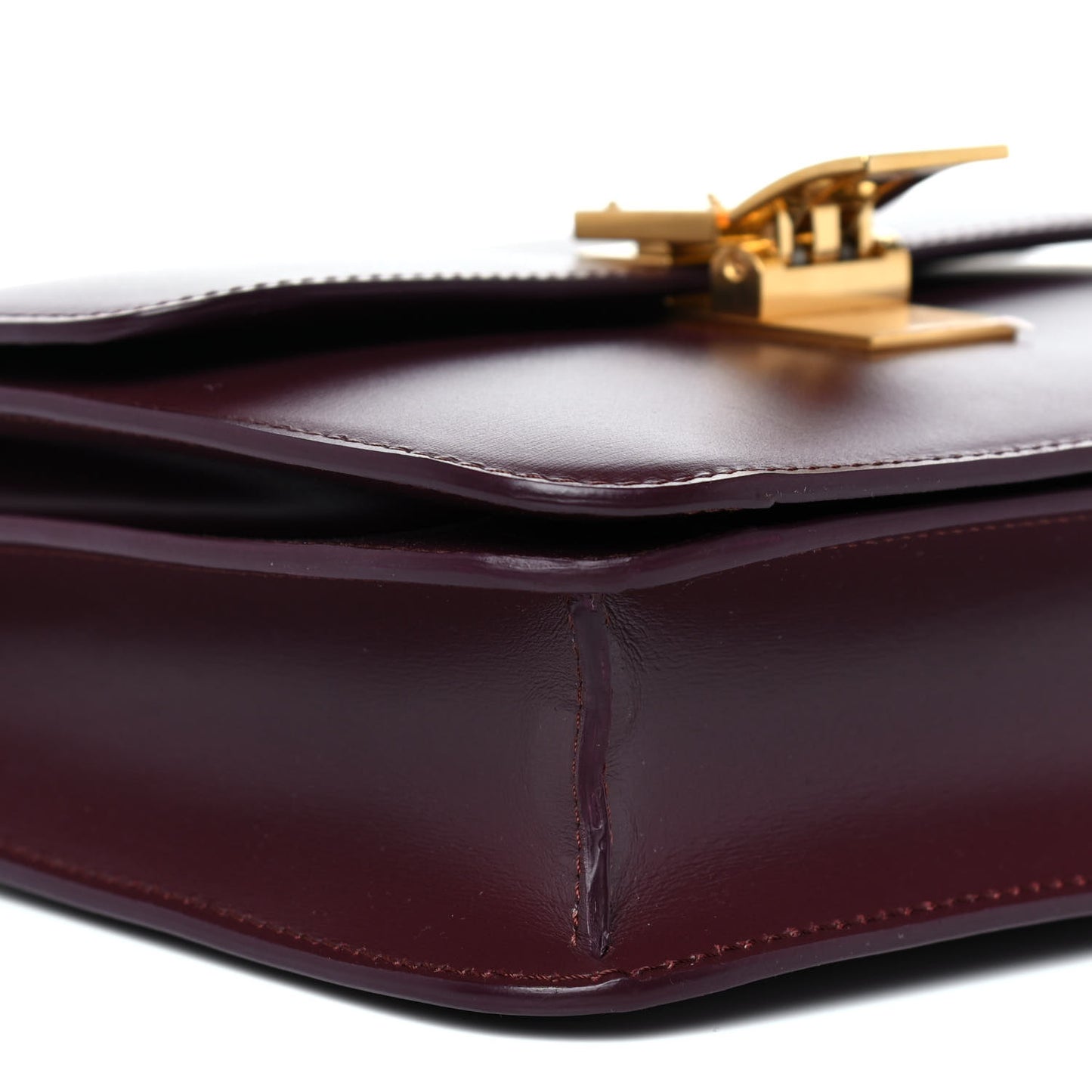 Box Calfskin Teen Classic Box Flap Burgundy