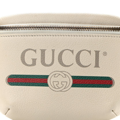 Gucci Grained Calfskin Small Logo Belt Bag White 8 of 11