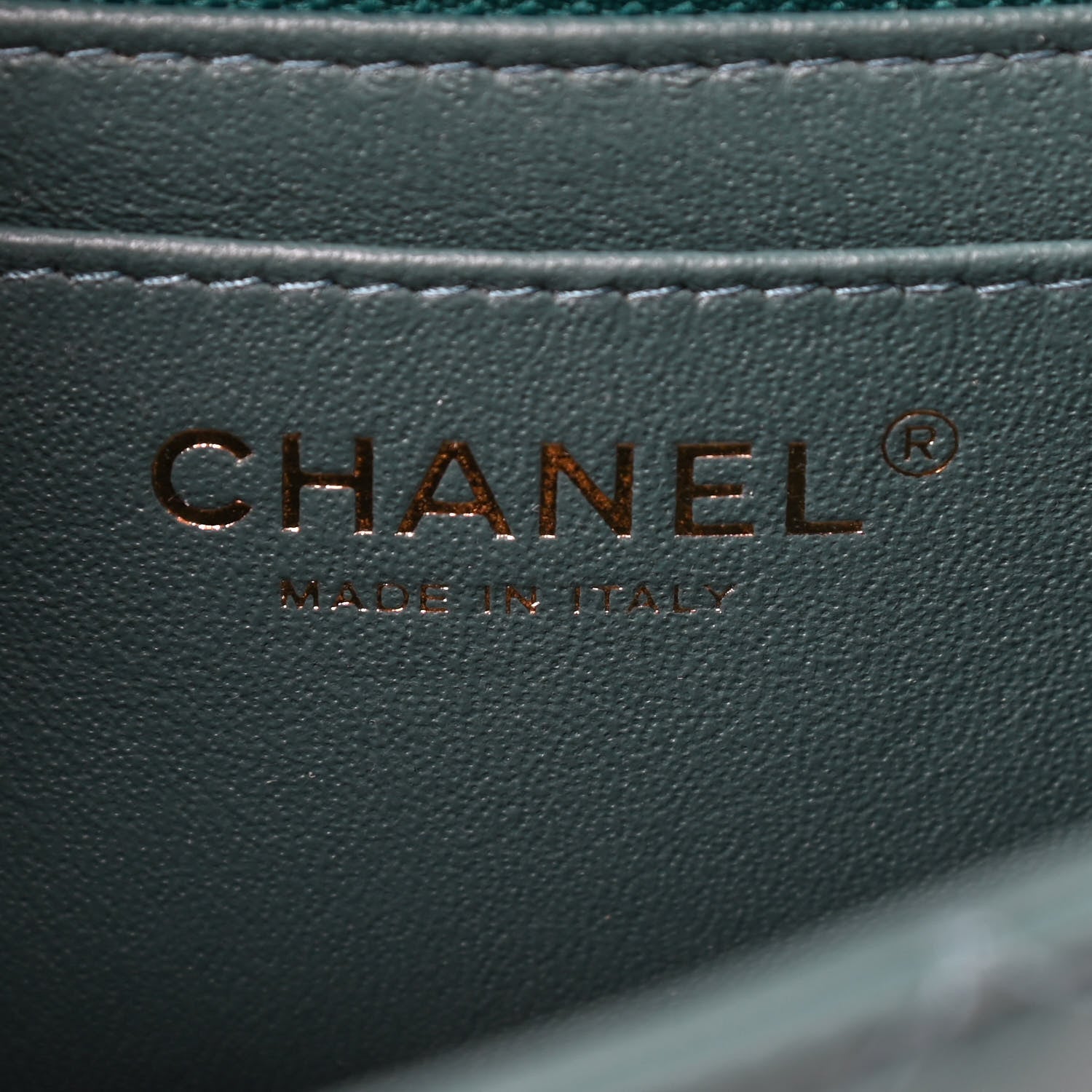 Chanel Lambskin Quilted Mini Rectangular Flap Green 5 of 8