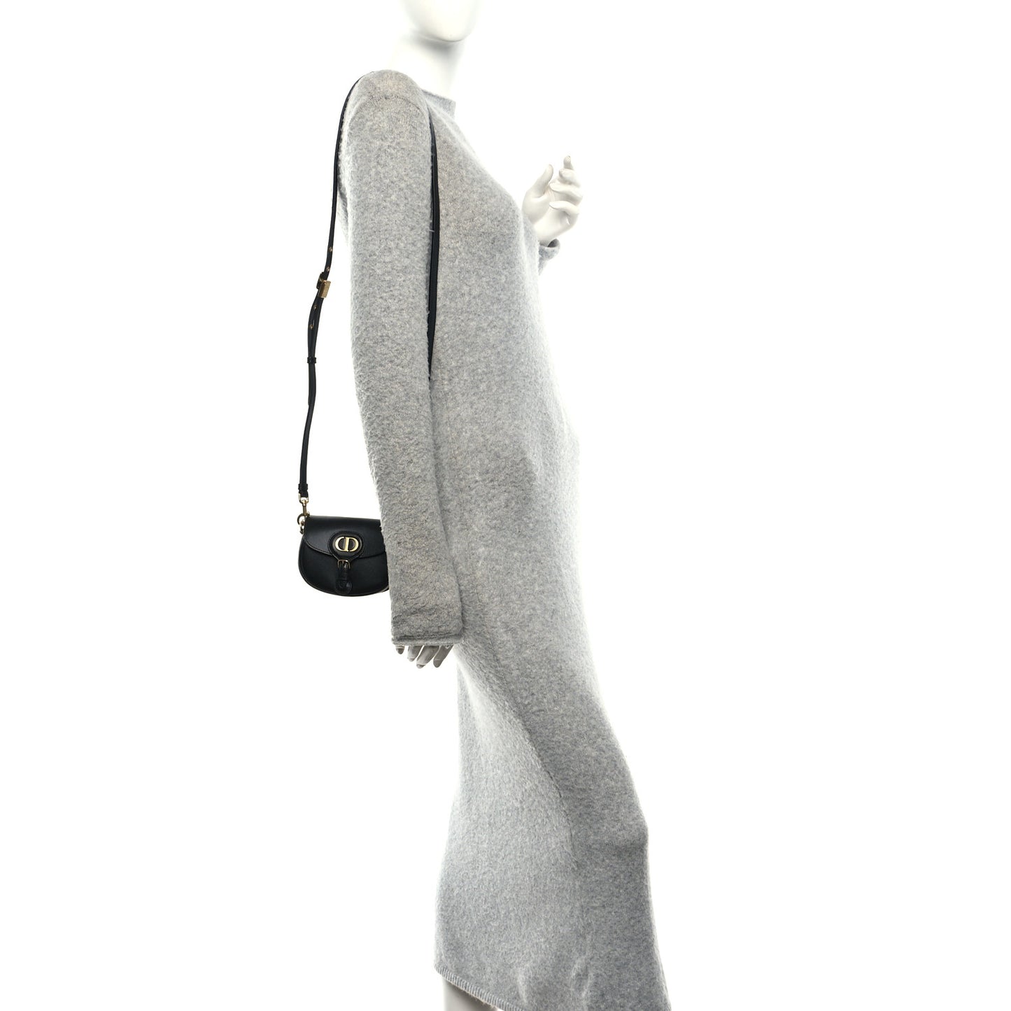 Box Calfskin Micro Bobby Bag Black