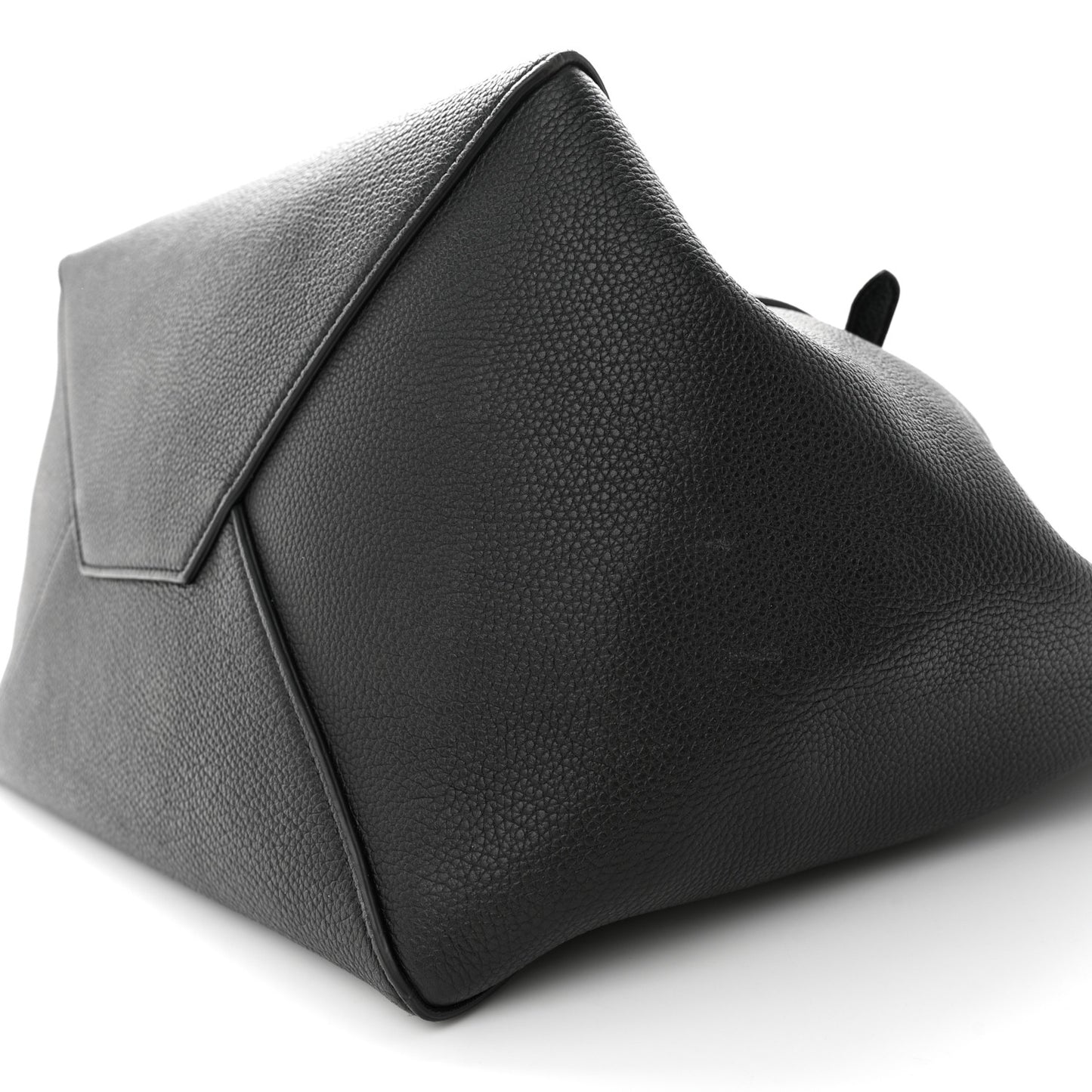 Soft Grained Calfskin Medium Belt Cabas Phantom Black