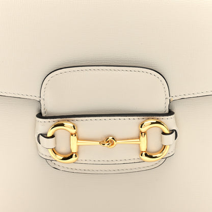 Gucci Azalea Calfskin Horsebit 1955 Shoulder Bag Mystic White 8 of 10