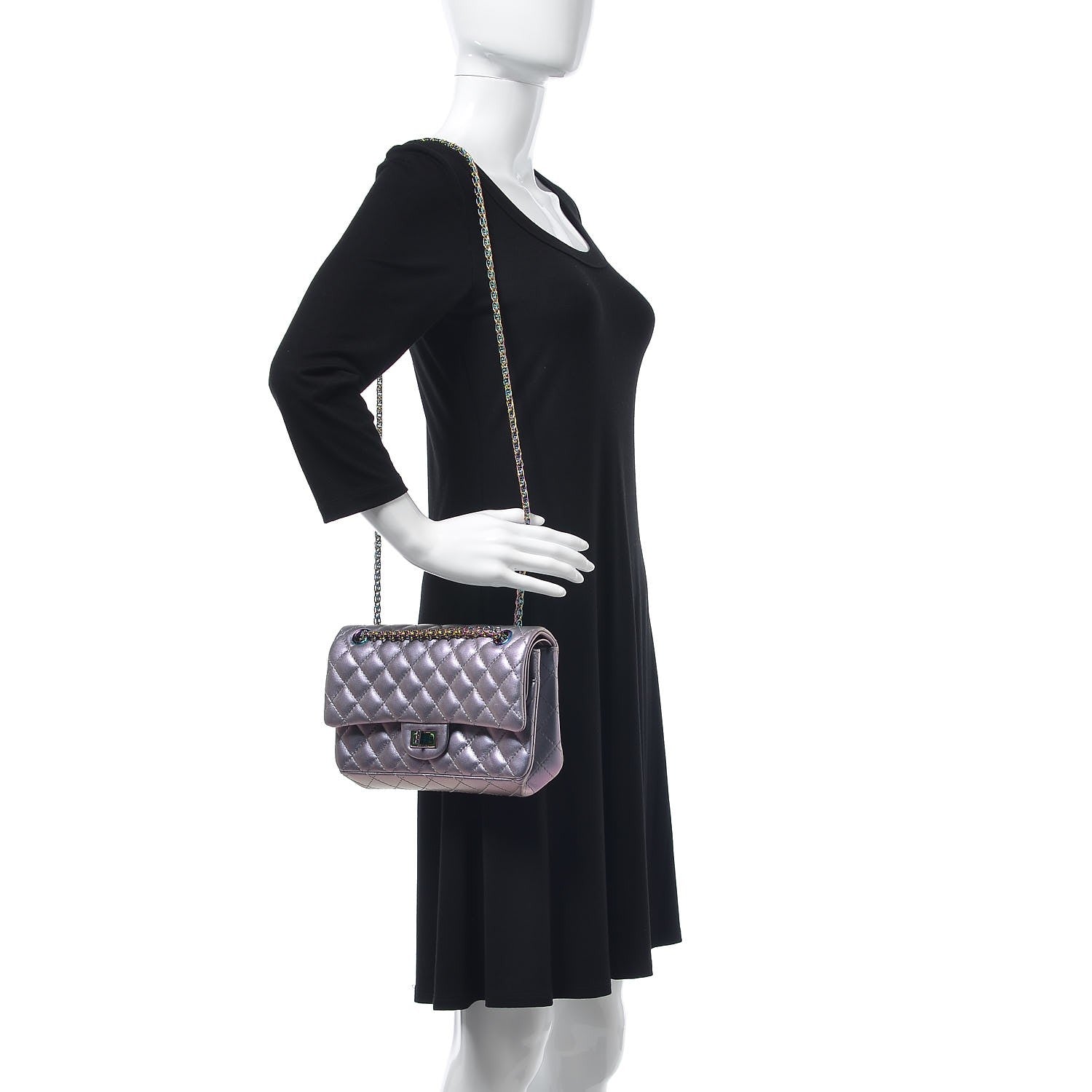 Chanel Iridescent Lambskin Quilted 2.55 Reissue 225 Flap Light Purple 3 of 11