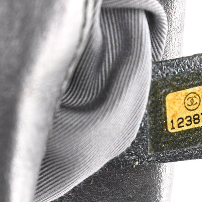 Chanel Metallic Aged Calfskin Quilted Medium Reissue Camera Case Dark Silver 7 of 11