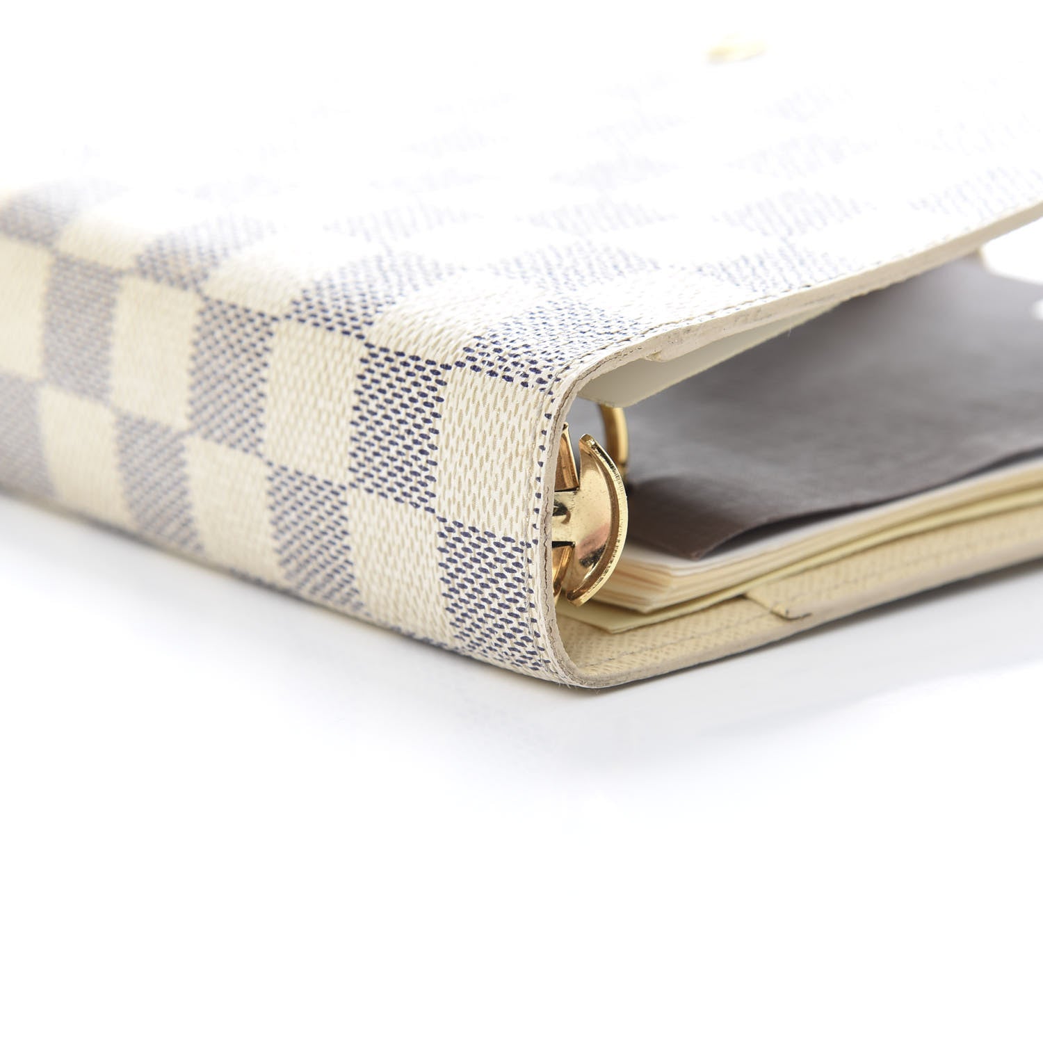 Louis Vuitton Damier Azur Medium Ring Agenda Cover 8 of 9