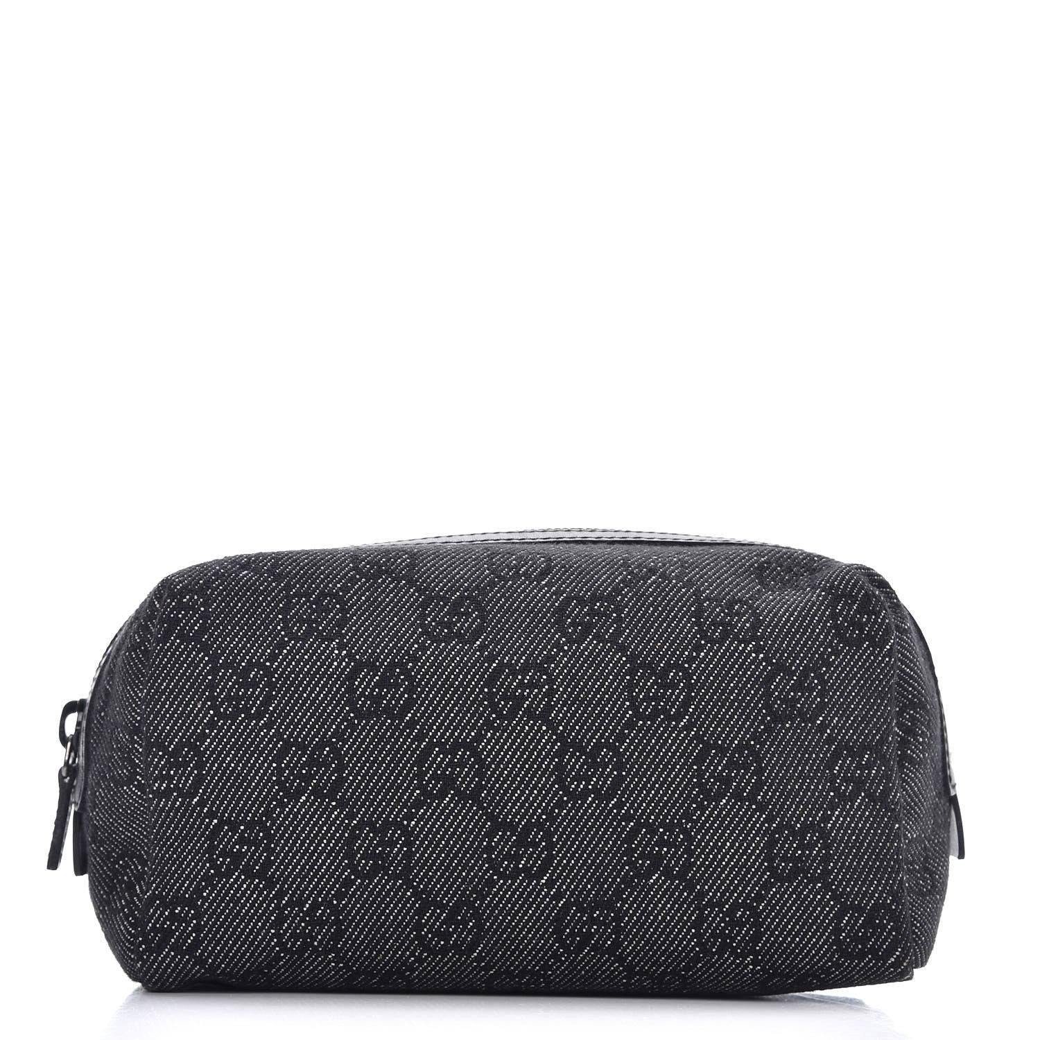 Gucci Denim Monogram Cosmetic Case Black 1 of 8