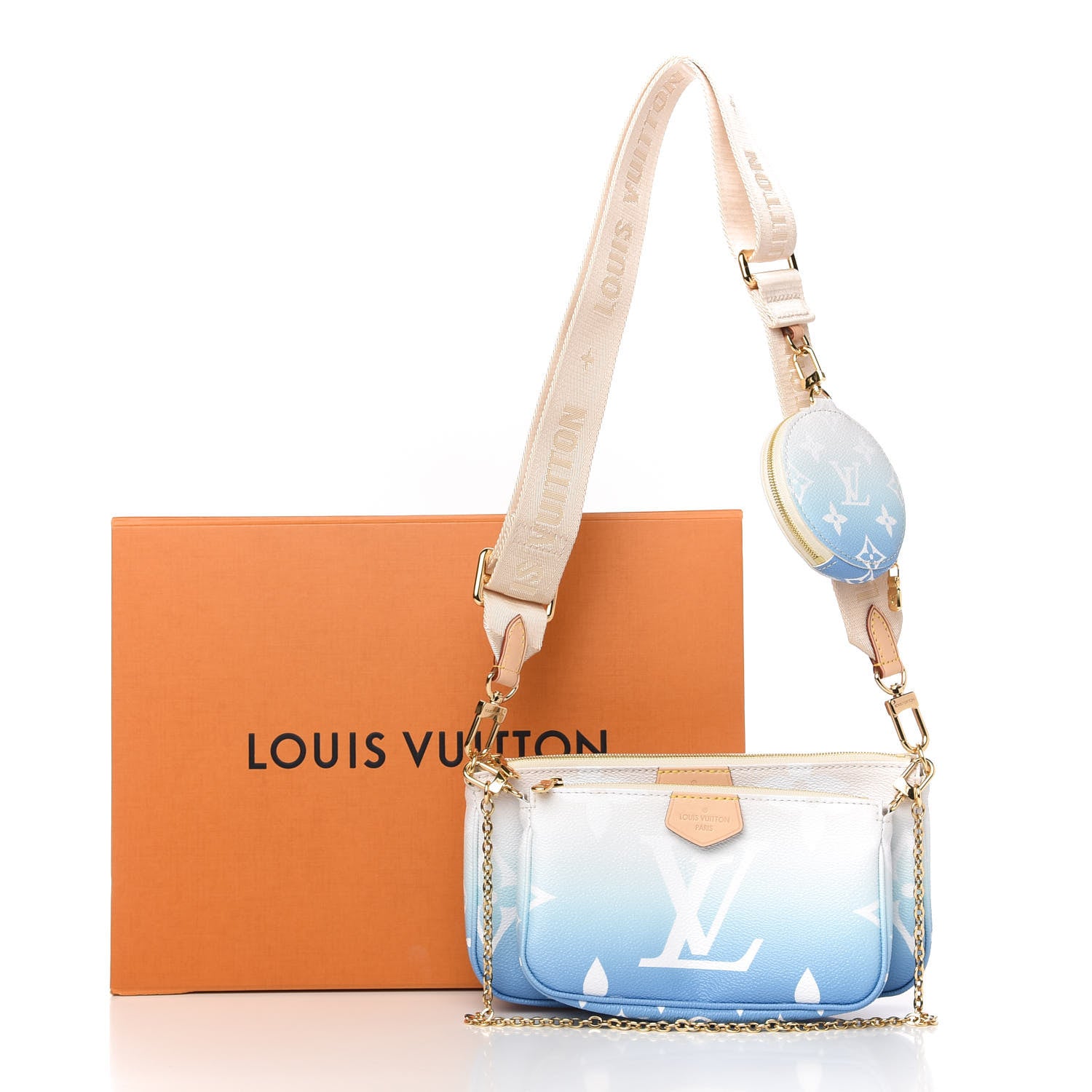 Louis Vuitton Monogram Giant By The Pool Multi Pochette Accessories Blue 11 of 11