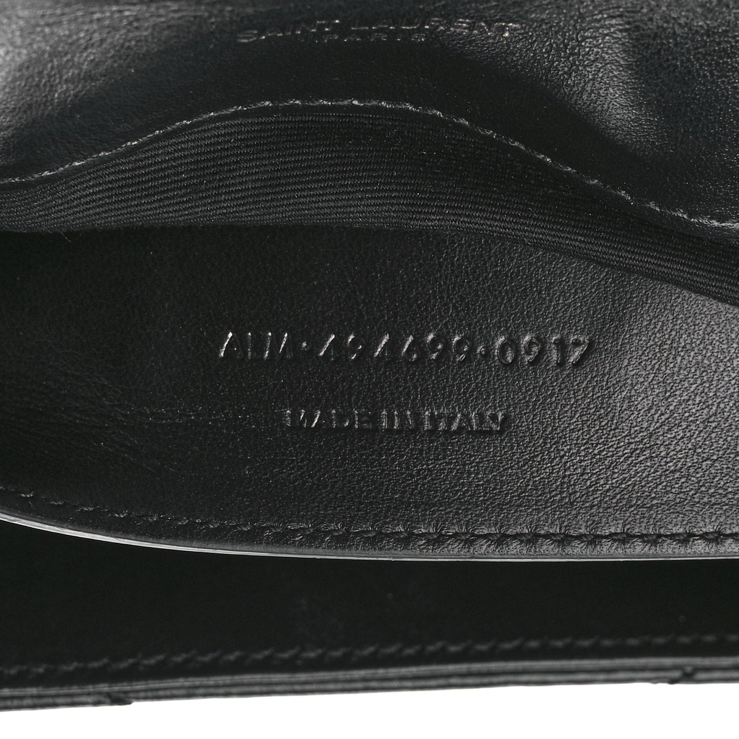 Calfskin Y Quilted Monogram Monochrome Small Loulou Chain Satchel Black