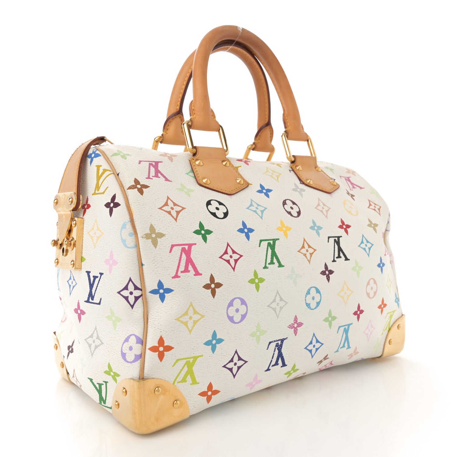 Louis Vuitton Monogram Multicolor Speedy 30 White 3 of 11