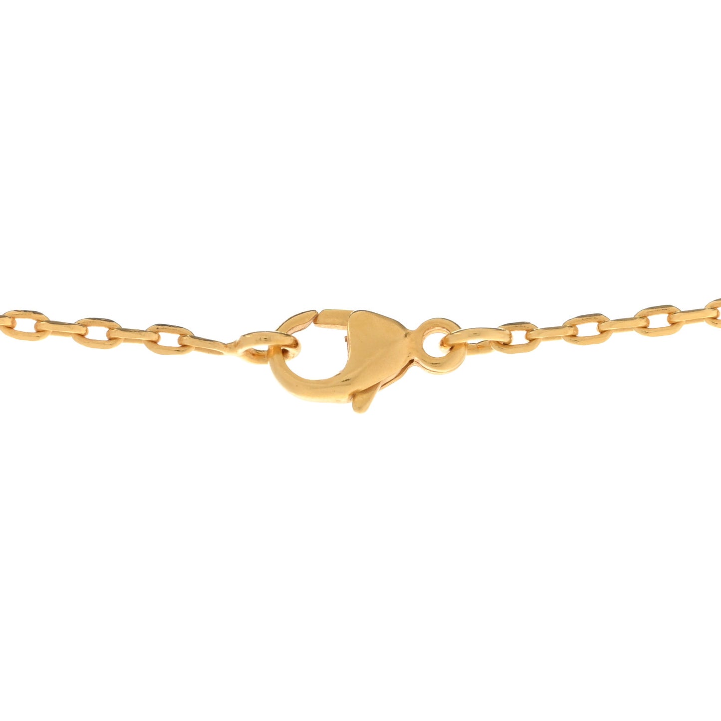 Lacquered Gold Mini Pop H Pendant Necklace Black