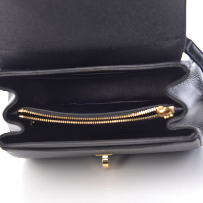 Celine Grained Calfskin Small 16 Top Handle Bag Black 5 of 12