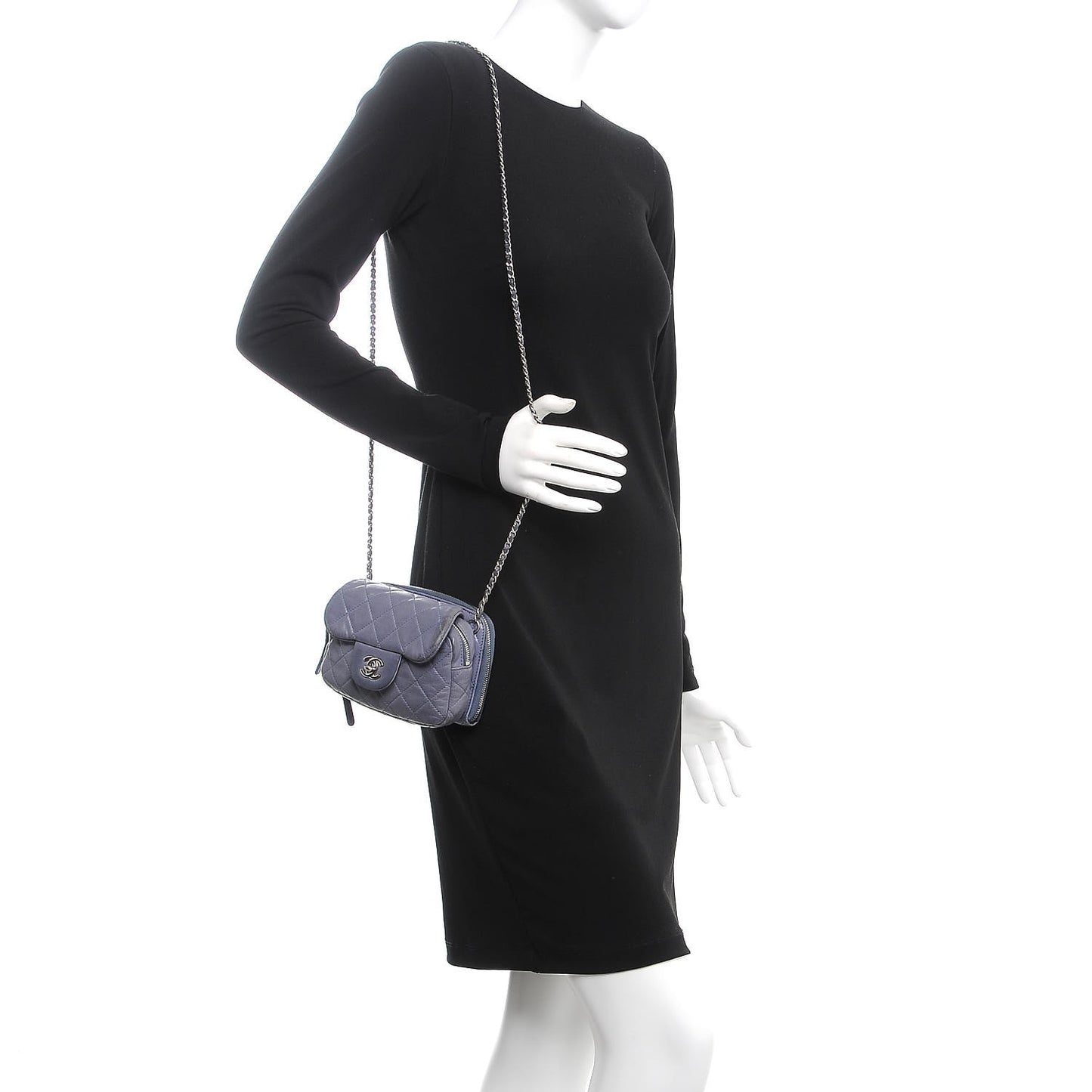 Lambskin Quilted New Mini Flap Lavender
