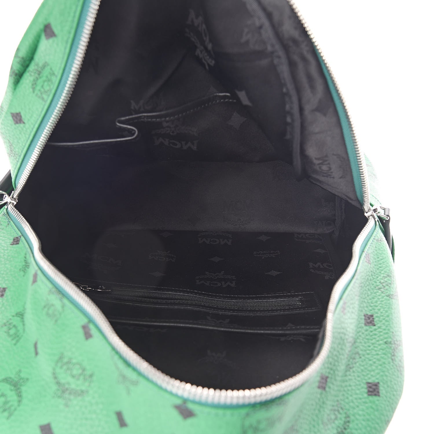 MCM Visetos Large Stark Backpack Green 5 of 10