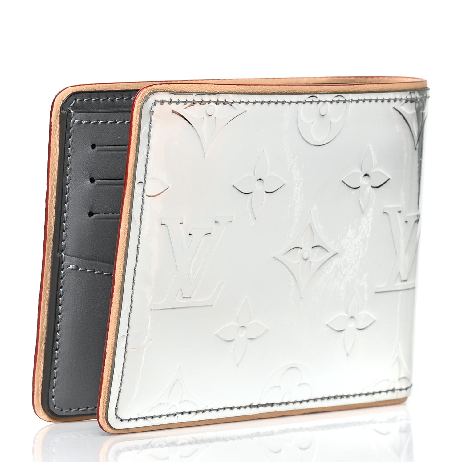 Louis Vuitton Monogram Mirror Slender Wallet Silver 3 of 7