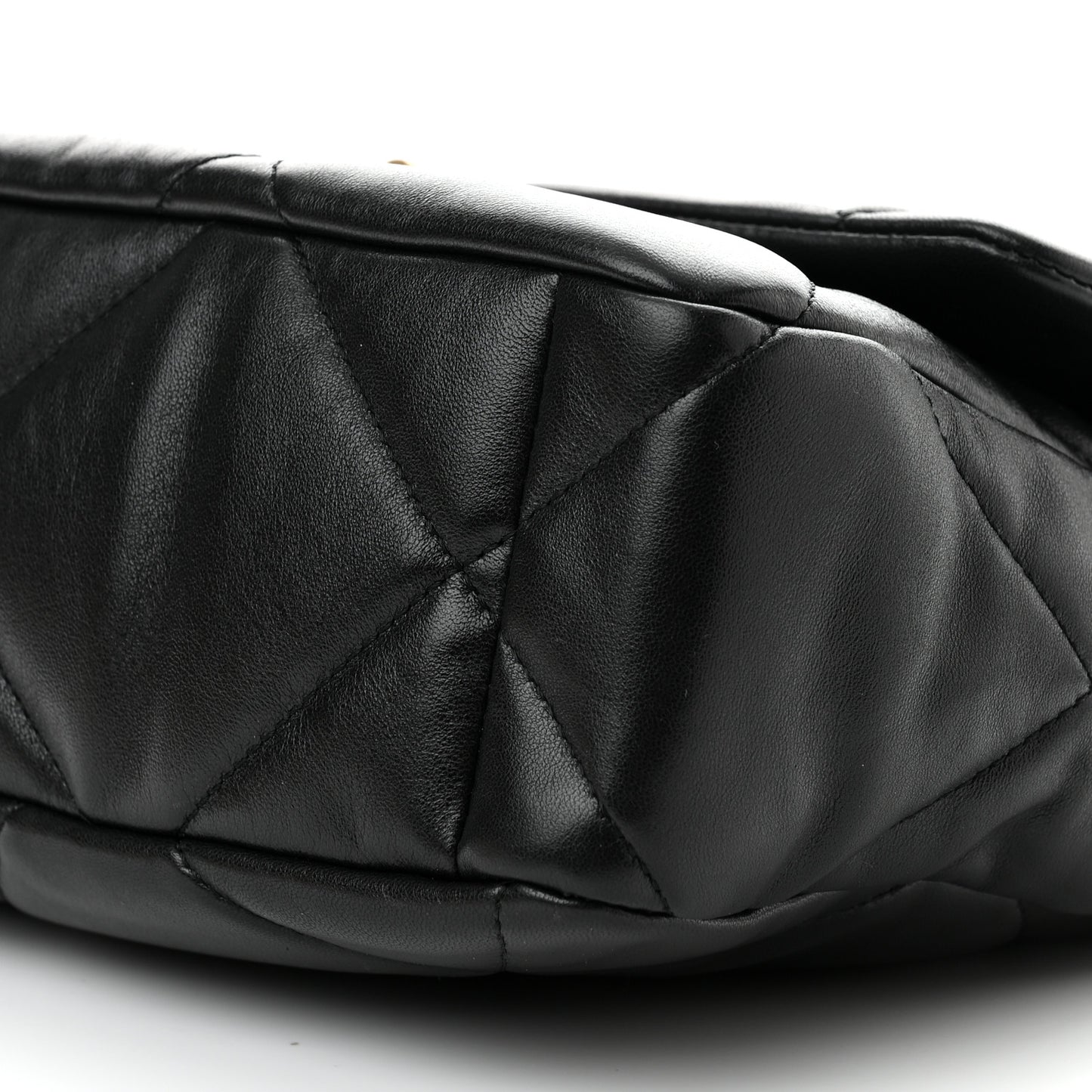 Lambskin Quilted Large Chanel 19 Flap Black