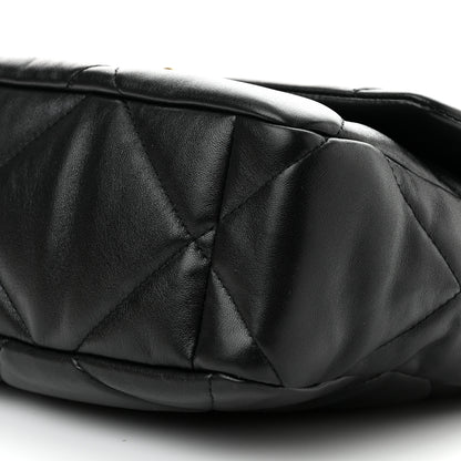 Chanel Lambskin Quilted Large Chanel 19 Flap Black 10 of 11