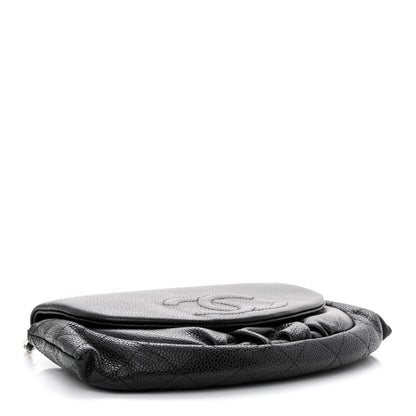 Chanel Caviar Half Moon Wallet On Chain WOC Black 4 of 13