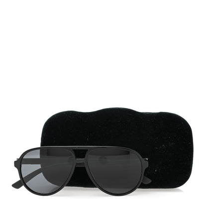Gucci Acetate Web Aviator Sunglasses GG0423SA Black 8 of 8