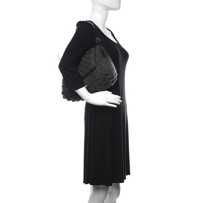 Fendi Woven Knit Baguette Grey 2 of 14