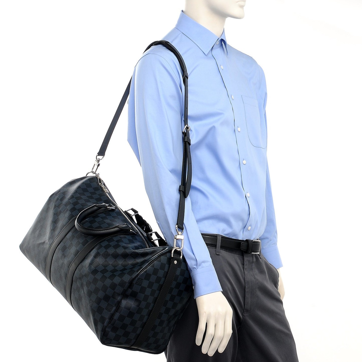 Damier Cobalt Keepall Bandouliere 45