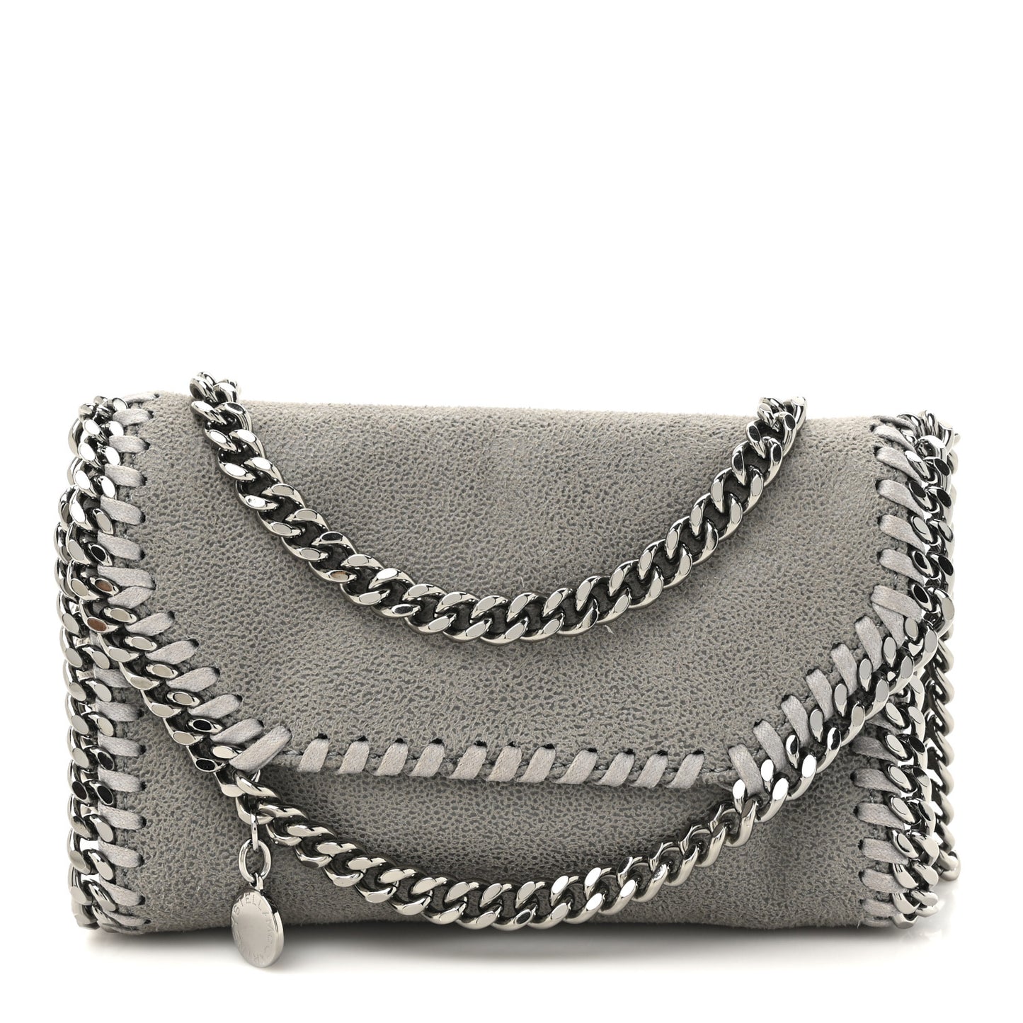 Shaggy Deer Tiny Fold Over Falabella Tote Grey