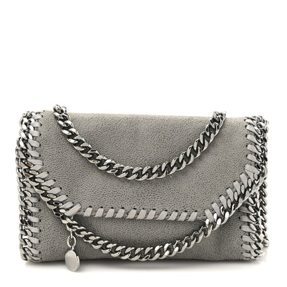 Stella McCartney Shaggy Deer Tiny Fold Over Falabella Tote Grey 1 of 9