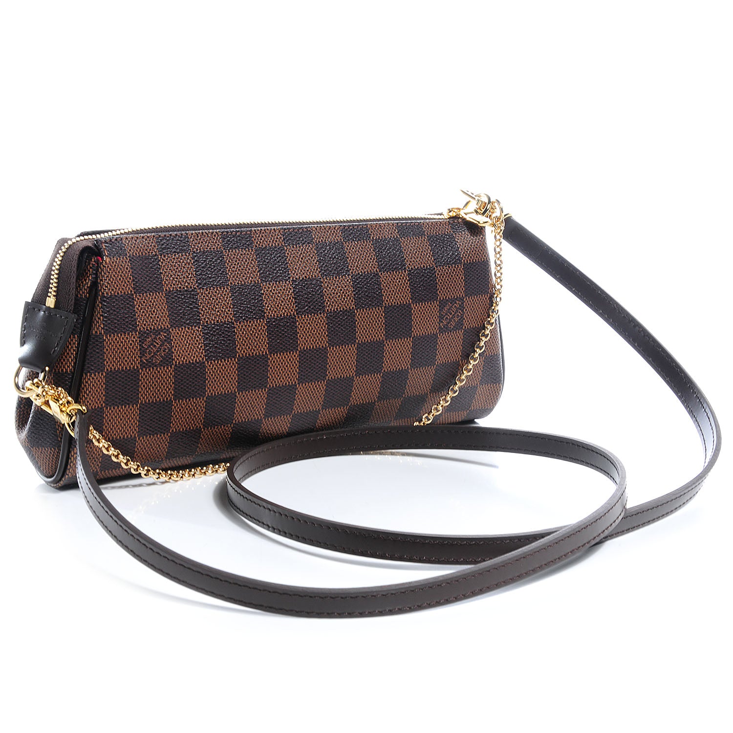 Louis Vuitton Damier Ebene Eva Clutch 3 of 9