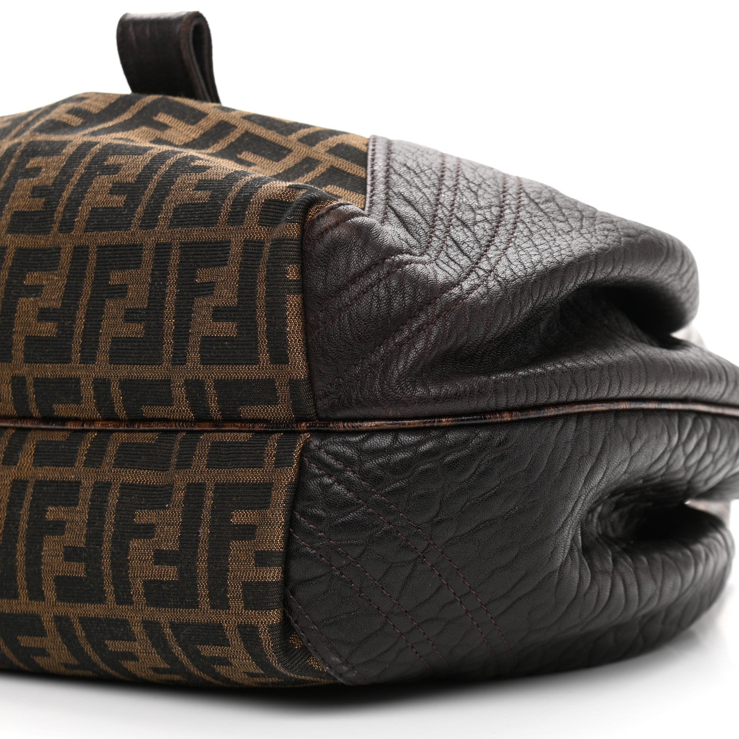 Fendi Zucca Nappa Nuvolata Vitello Tortuga Spy Tobacco Moro 11 of 11