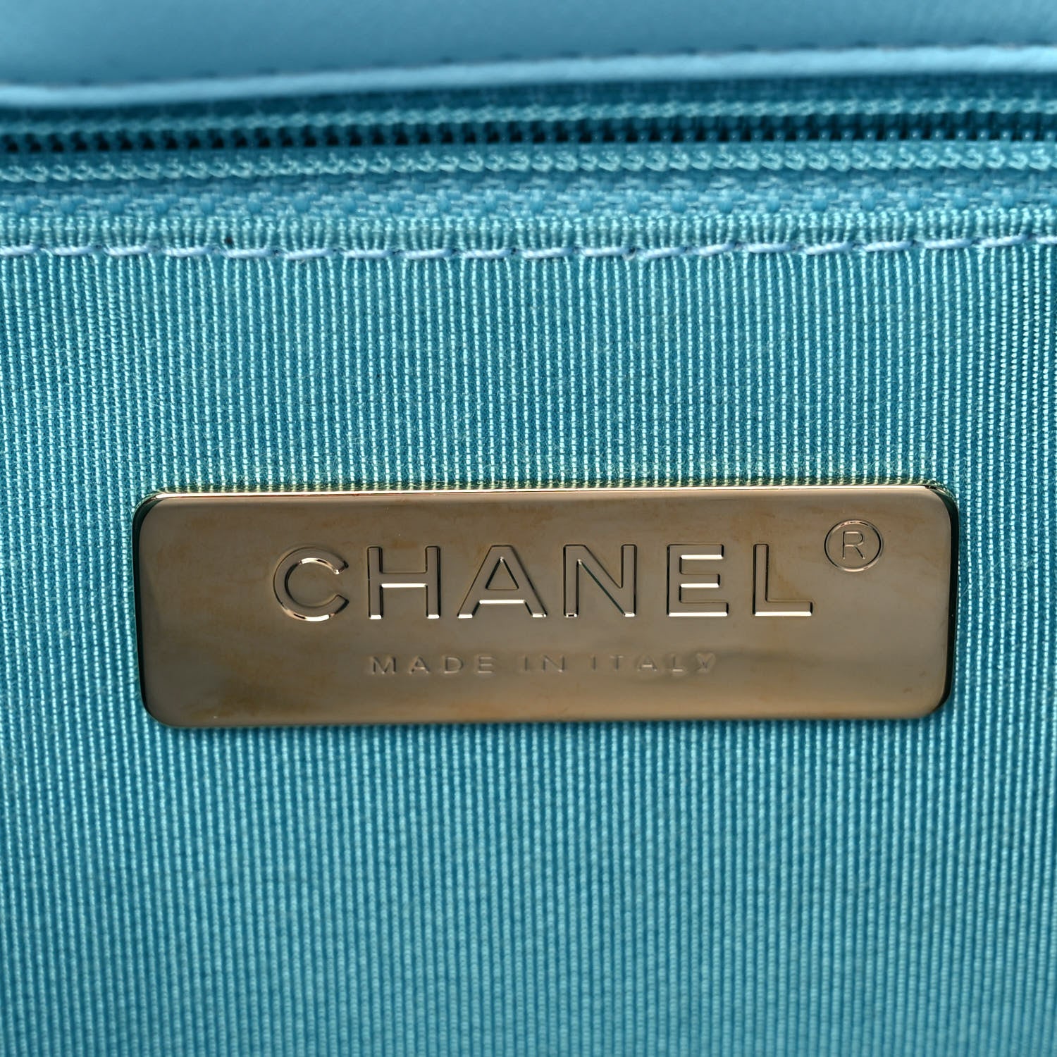 Chanel Shiny Lambskin Quilted Medium Chanel 19 Flap Light Blue 6 of 10