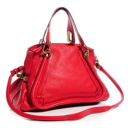 Chloe Calfskin Medium Paraty Holly Berry 3 of 10