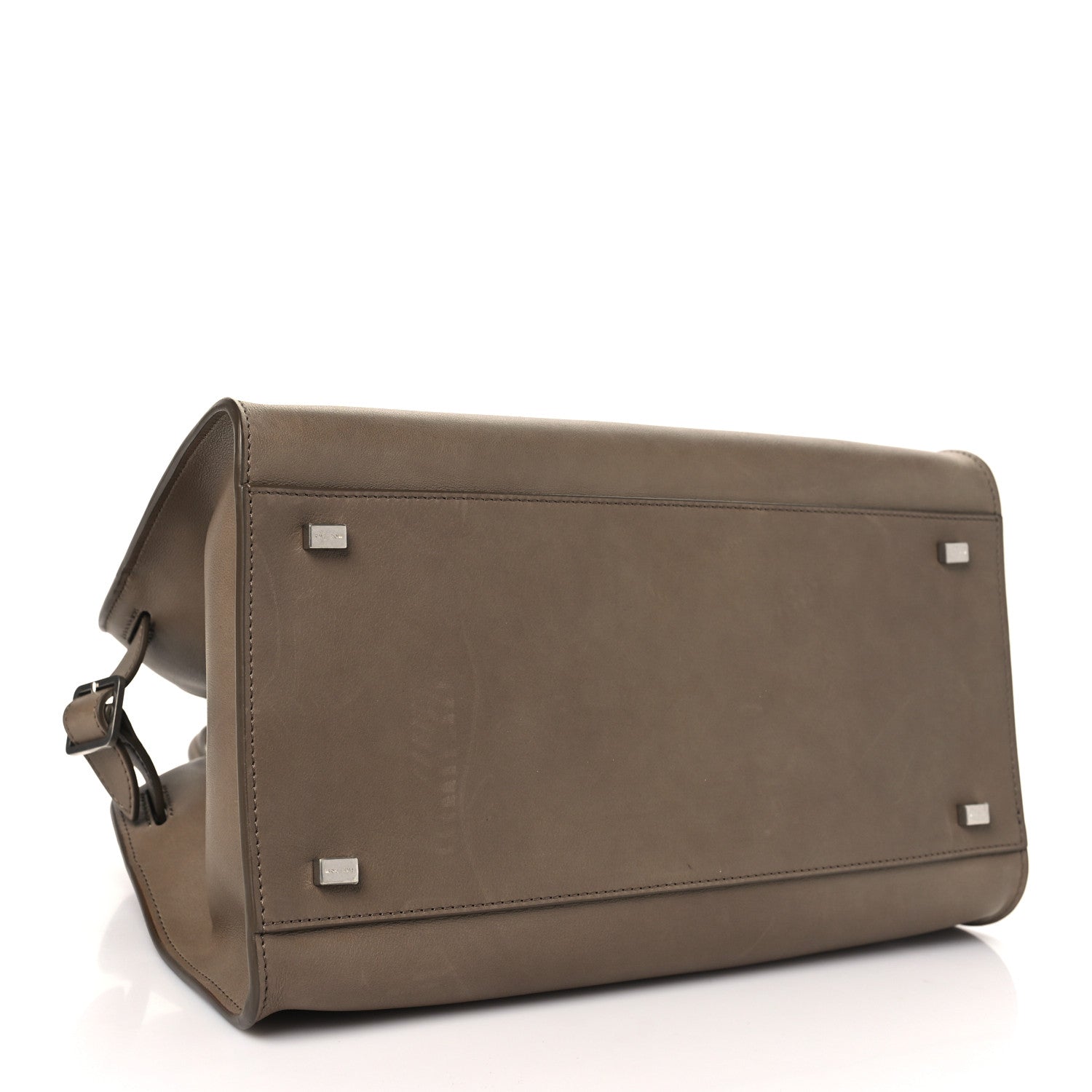 The Row Polished Saddle Calfskin Soft Margaux 12 Mouse Grey 4 of 10