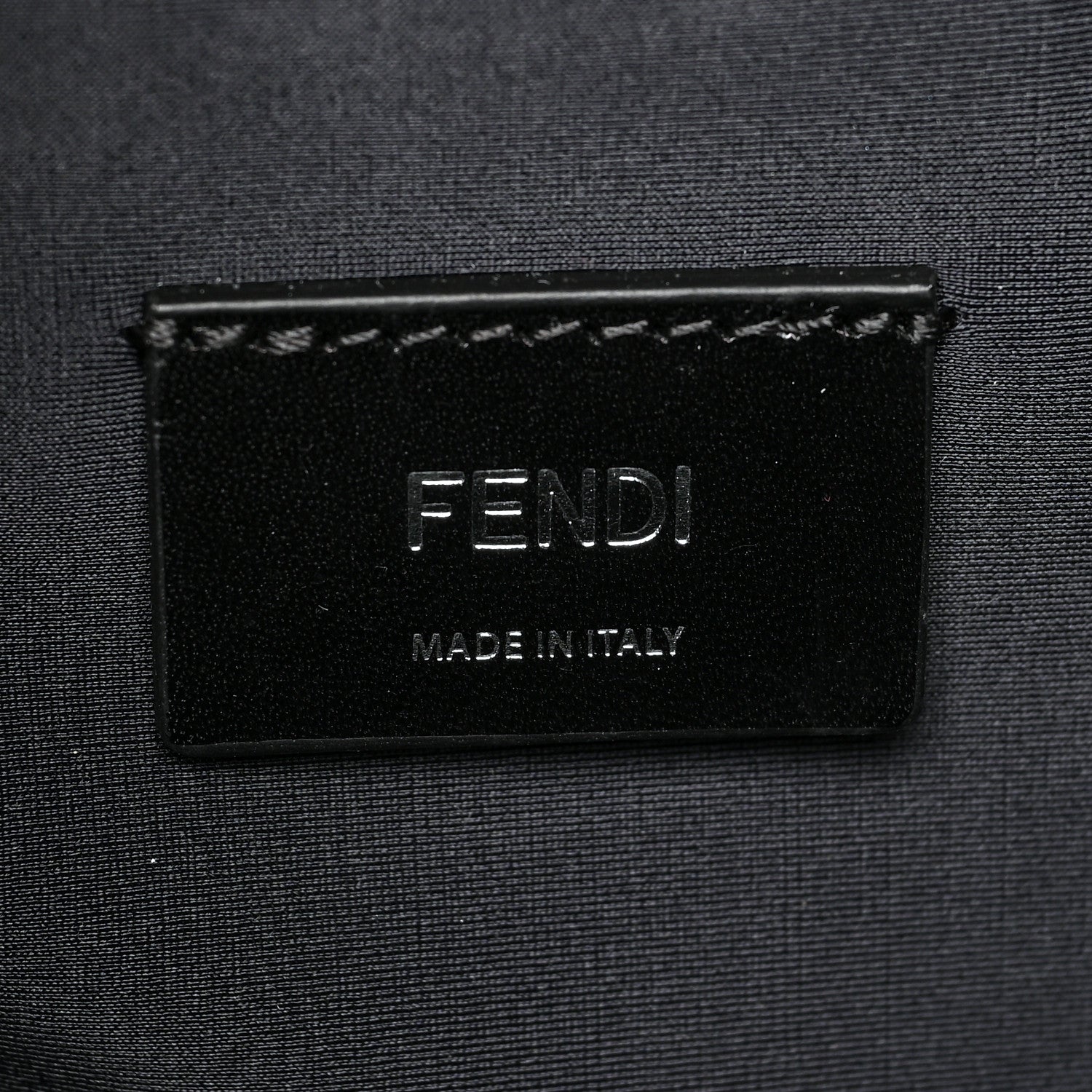 Fendi X SARAH COLEMAN Fabric Jacquard Vitello Grace FF Vertigo Woven Lanyard Large Baguette Tobacco Moro Black 5 of 10