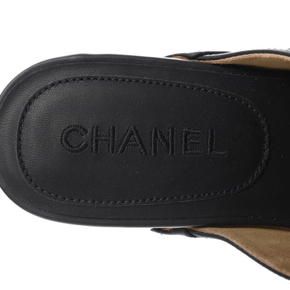 Chanel Calfskin CC Turn Lock Clog 39 Black 7 of 9