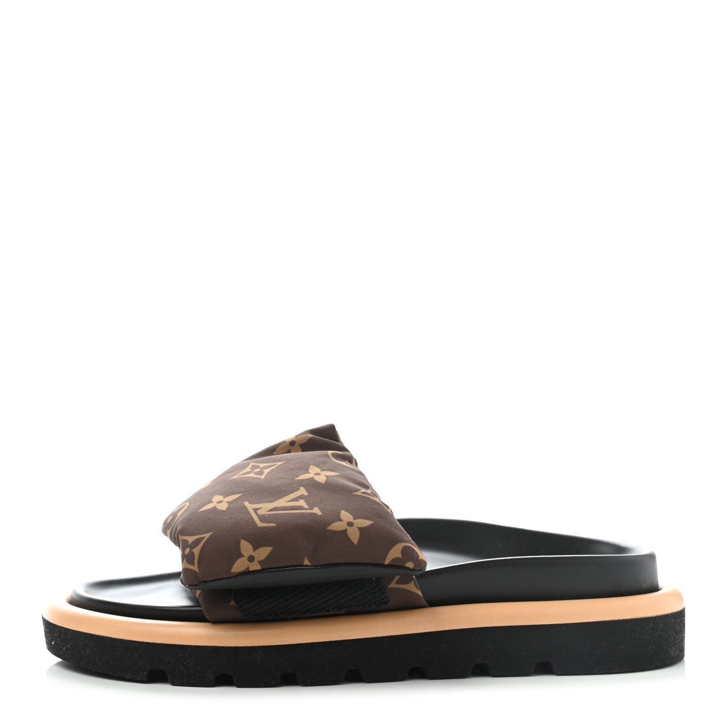 Louis Vuitton Nylon Monogram Pool Pillow Comfort Mule 35 Cacao Brown 1 of 6