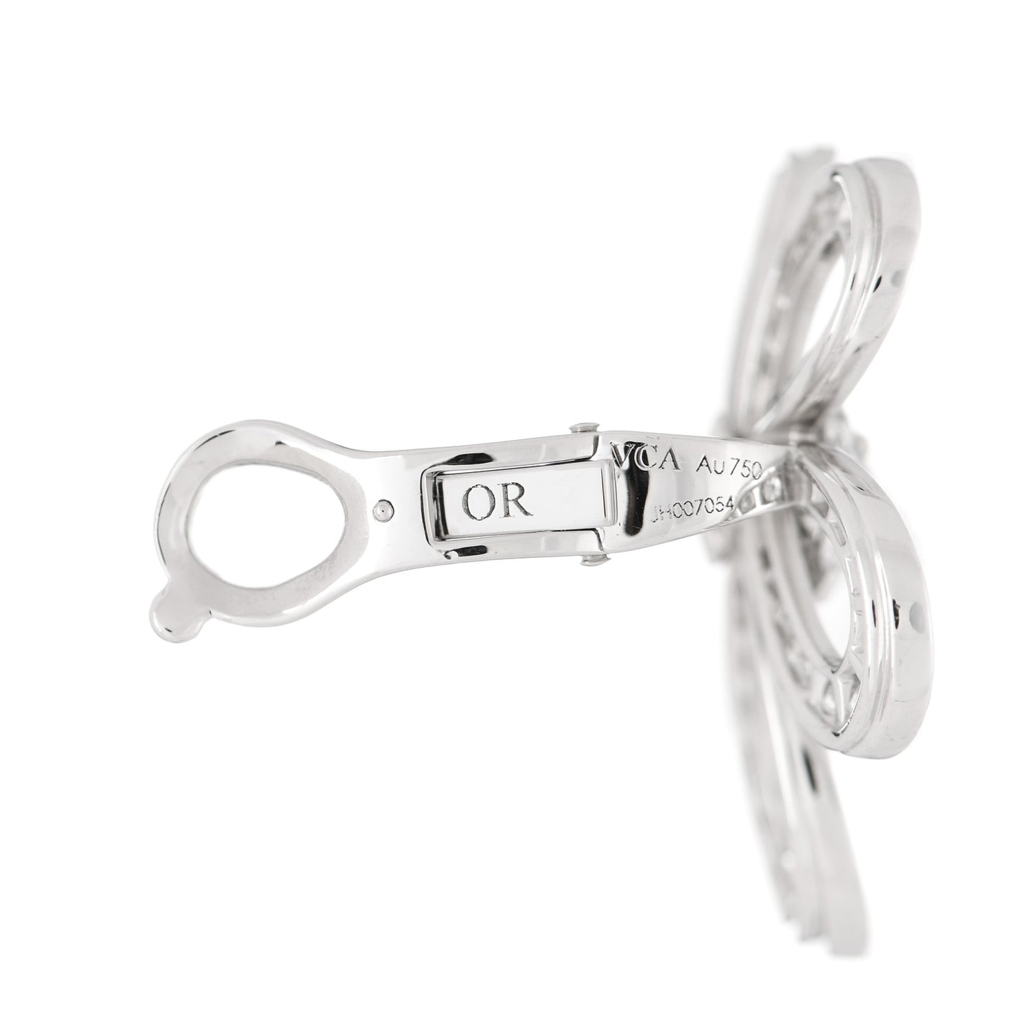 18K White Gold Diamond Flowerlace Earrings