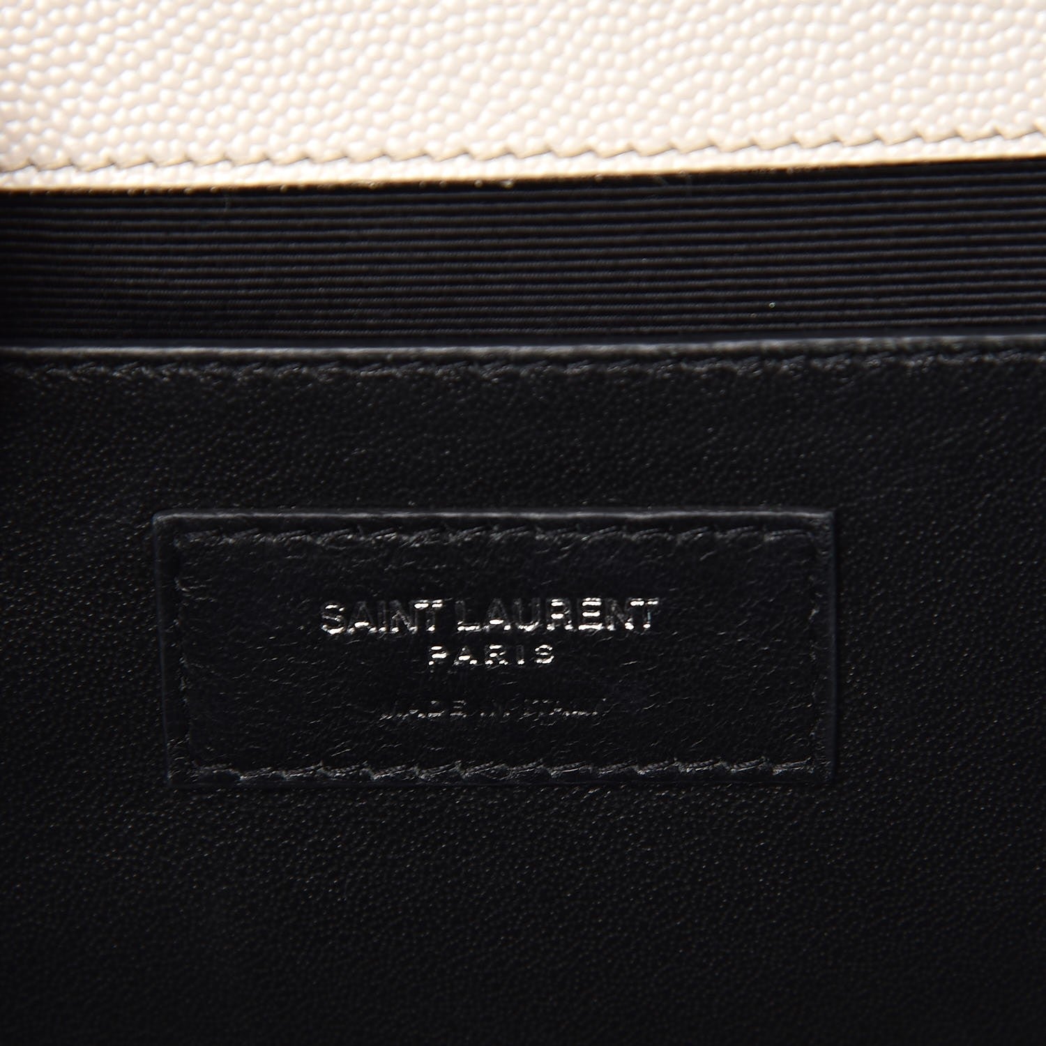 Saint Laurent Grain De Poudre Textured Mixed Matelasse Medium Triquilt Monogram Satchel Porcellana 8 of 8