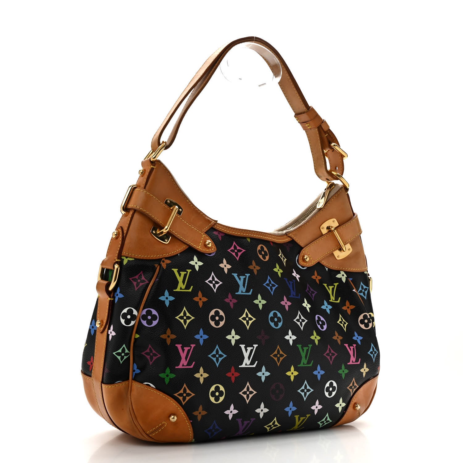 Louis Vuitton Monogram Multicolor Greta Black 3 of 15