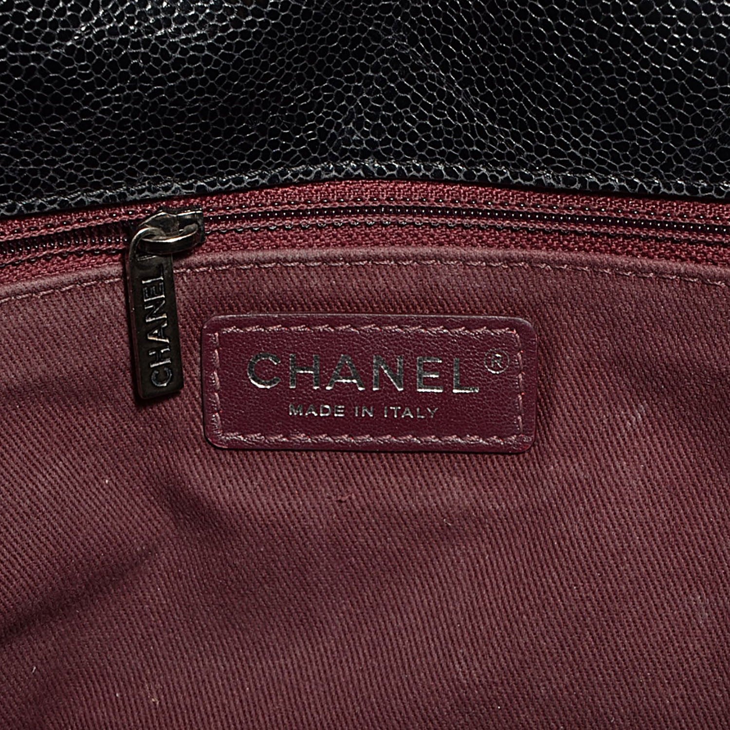 Chanel Crumpled Grained Calfskin CC Crave Jumbo Flap Black 7 of 9