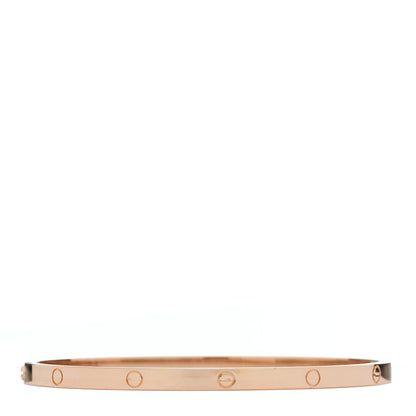 Cartier 18K Pink Gold Small LOVE Bracelet 18 3 of 9