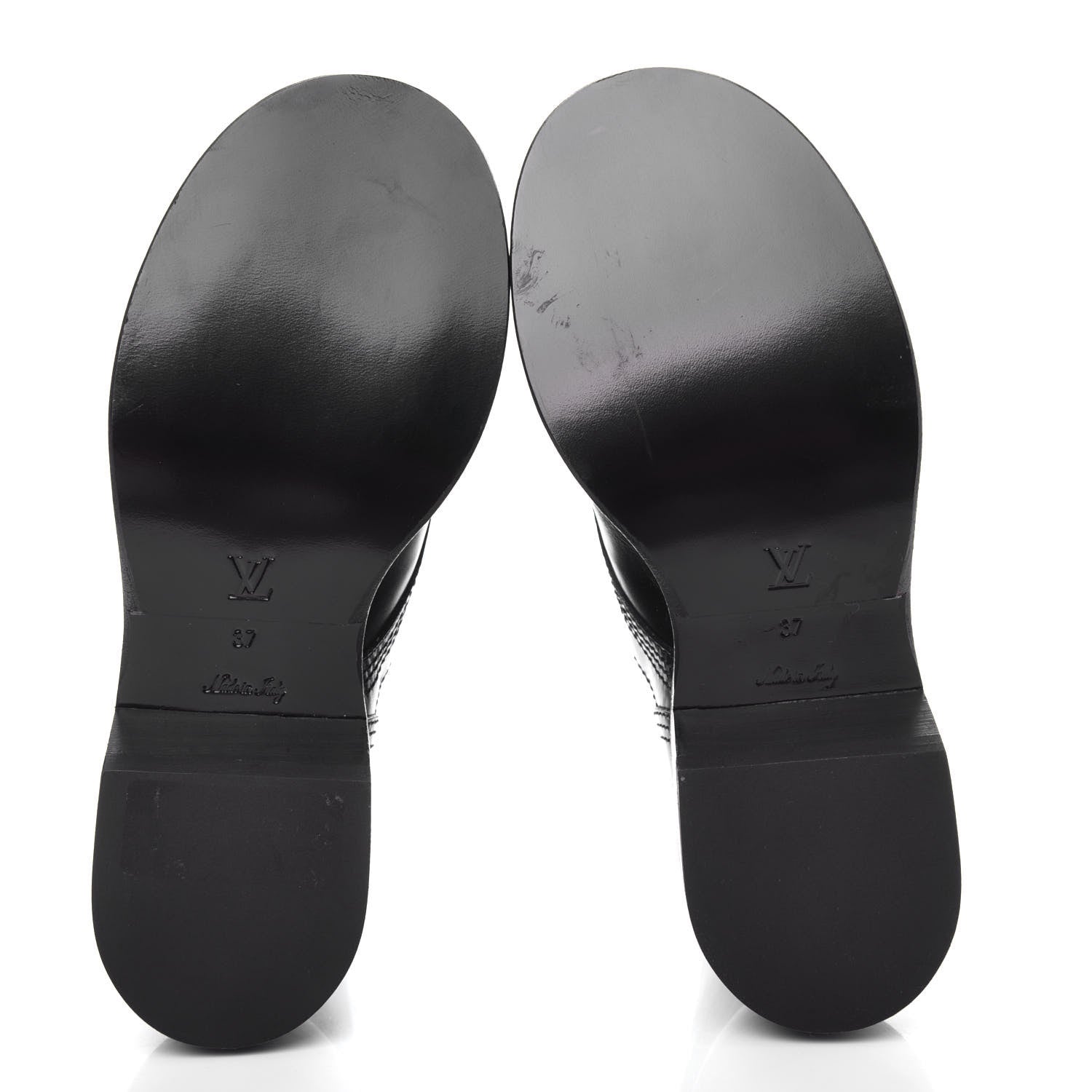 Louis Vuitton Calfskin Metropolis Flat Ranger Boots 37 Black 6 of 10