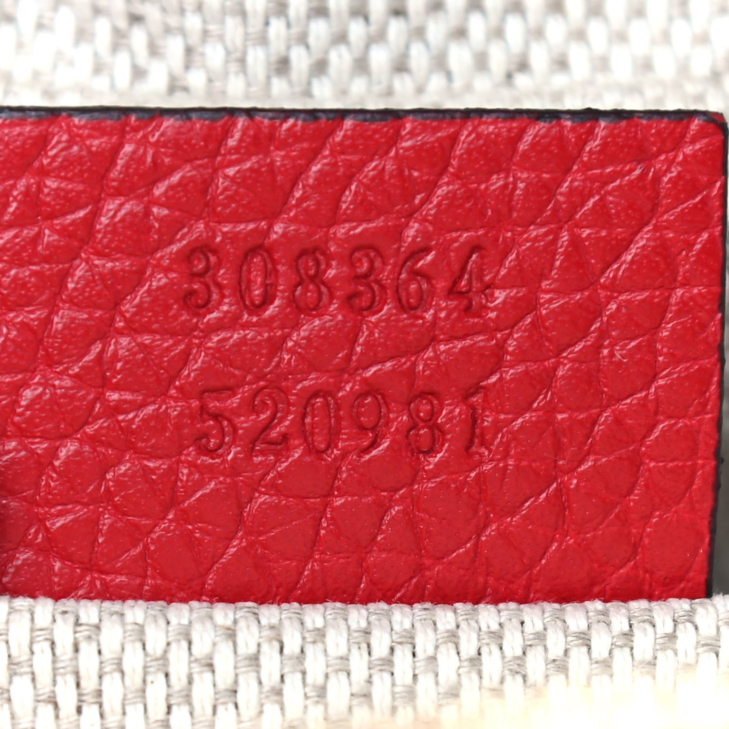 Gucci Pebbled Calfskin Small Soho Disco Bag Vibrant Red 6 of 8