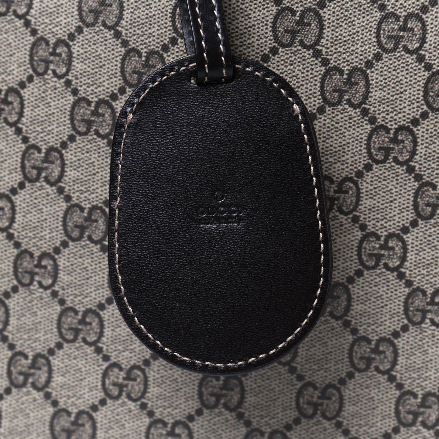 GG Supreme Monogram Large Reversible Tote Beige Black