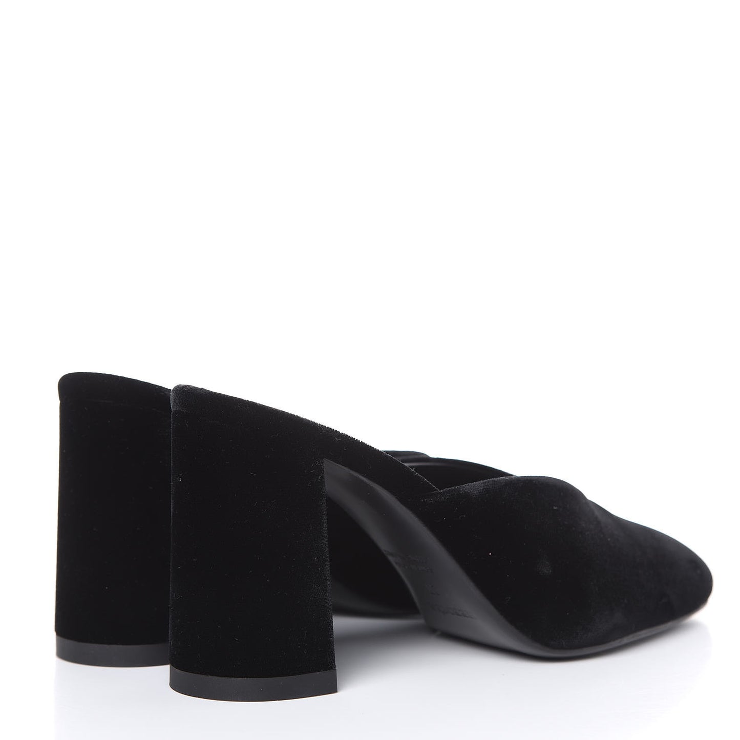 Velvet Victoria Mule 37 Black