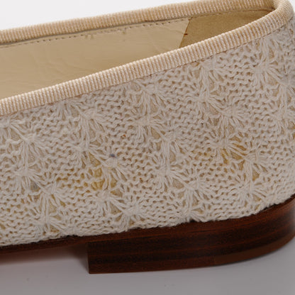 Chanel Crochet Cap Toe Ballerina Flats 36 Beige Black 11 of 11