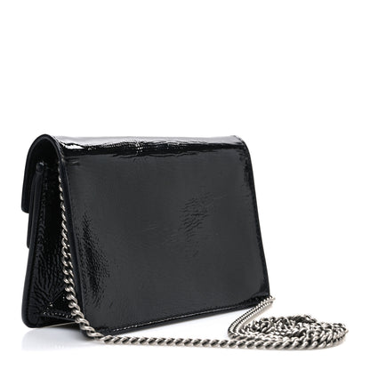 Gucci Crinkled Patent Mini Dionysus Shoulder Bag Black 2 of 9